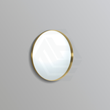 G#1(Gold) 700Mm Oliva Bathroom Round Yellow Gold Framed Mirror Wall Mounted Vertical Or Horizontal