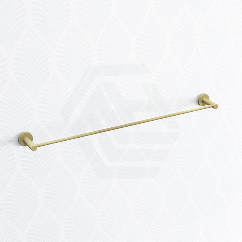 Norico Round Brushed Yellow Gold Single Towel Rack Rail 780Mm Stainless Steel 304 Bathroom Products