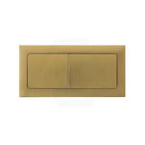 Brushed Yellow Gold Square Dual Flush Toilet Water Tank Press Button For Cistern Lid Hole