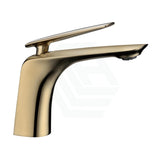 Bellino Brass Short Basin Mixer Tap Brushed Yellow Gold