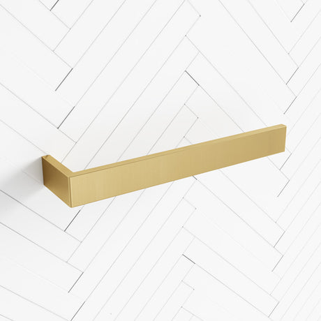 G#1(Gold) Norico Cavallo Square Brushed Gold Towel Holder 255Mm Stainless Steel 304 Wall Mounted