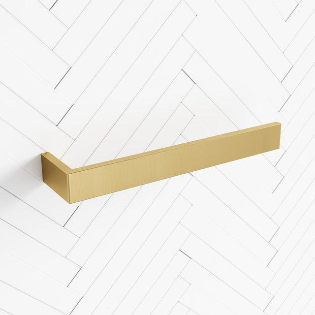 G#1(Gold) Norico Cavallo Square Brushed Gold Towel Holder 255Mm Stainless Steel 304 Wall Mounted