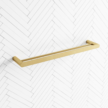 G#1(Gold) Norico Esperia 600/800Mm Brushed Gold Double Towel Rail Stainless Steel 304 Wall Mounted