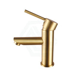 Norico Round Solid Brass Brushed Yellow Gold Basin Mixer Tap Bathroom Vanity Products