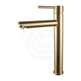 Norico Brass Tall Basin Mixer Tap Brushed Yellow Gold