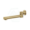 G#1(Gold) Round Brushed Gold 180° Swivel Bath/Basin Wall Spout Brass Spouts