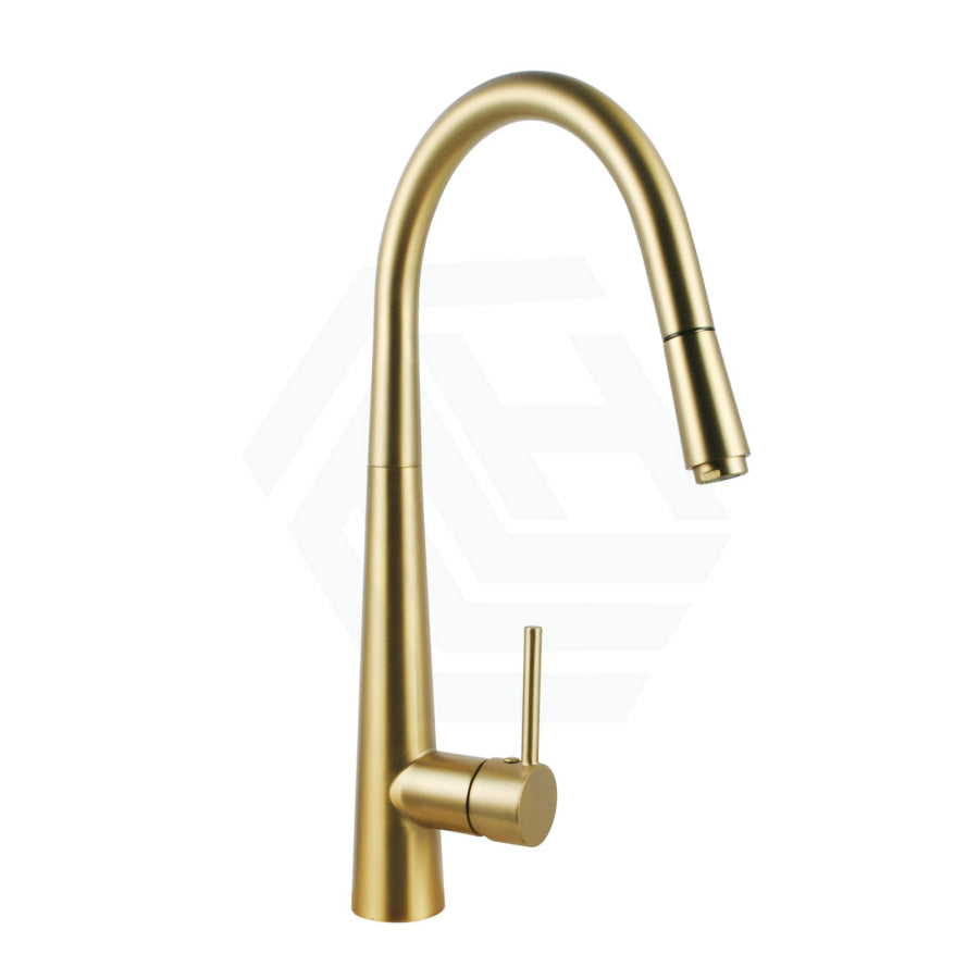 Norico Round Brushed Yellow Gold 360° Swivel Pull Out Kitchen Sink Mixer Tap Products