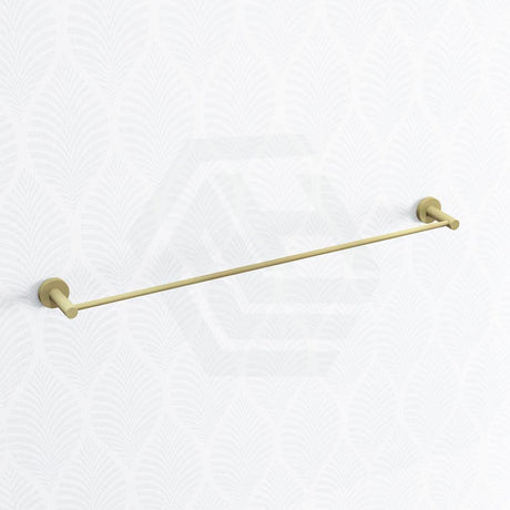 Norico Round Brushed Yellow Gold Single Towel Rack Rail 780Mm Stainless Steel 304 Bathroom Products