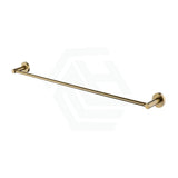 G#1(Gold) Round Brushed Gold Single Towel Rack Rail 800Mm Stainless Steel Cut To Size Rails