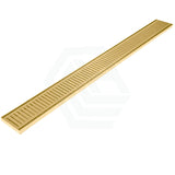 G#1(Gold) 300-2000Mm Lauxes Matte Gold Shower Grate Drain Aluminium Next Generation 14 Any Size