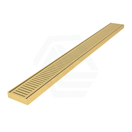 G#1(Gold) 300-2000Mm Lauxes Matte Gold Shower Grate Drain Indoor Outdoor Aluminium Next Generation