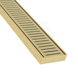 300-3900Mm Lauxes Matte Gold Shower Grate Drain Indoor Outdoor Aluminium Next Generation 26