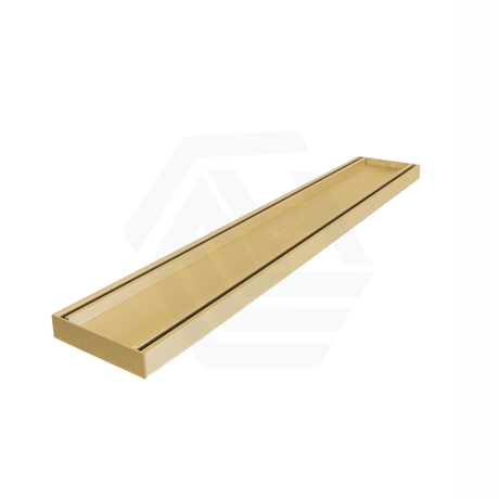 300-2000X100X21Mm Lauxes Aluminium Slimline Tile Insert Shower Pool Drain Matte Gold Drains & Grates