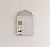 G#2(Gold) 450/600Mm Bathroom Gold Framed Arch Mirror Wall Mounted Mirrors