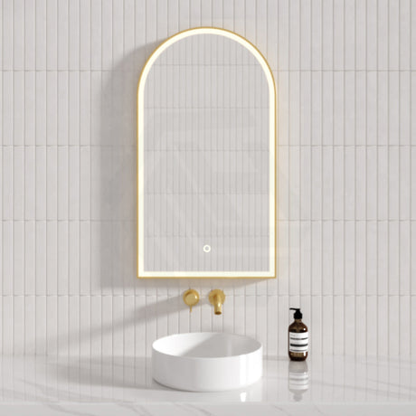 G#2(Gold) 500X900Mm Bianco Led Mirror Gold Framed Touch Sensor Front Light For Bathroom Mirrors