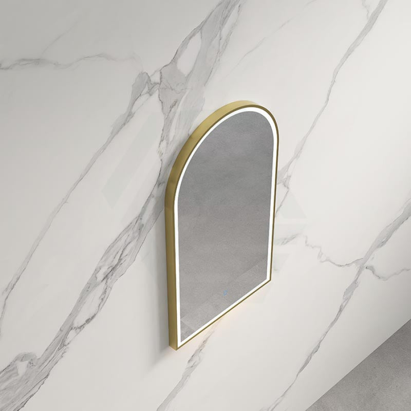 500x900mm Bianco LED Mirror Gold Framed Touch Sensor Front Light for Bathroom