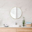 G#2(Gold) 600/700/800Mm Bathroom Brushed Gold Framed Round Mirror Wall Mounted Mirrors