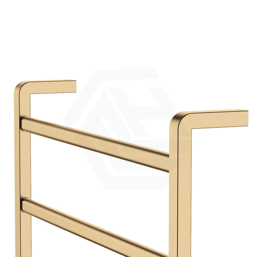 G#2(Gold) 600 X 800Mm Fienza Koko Heated Towel Rail 6 Square Bars Rails