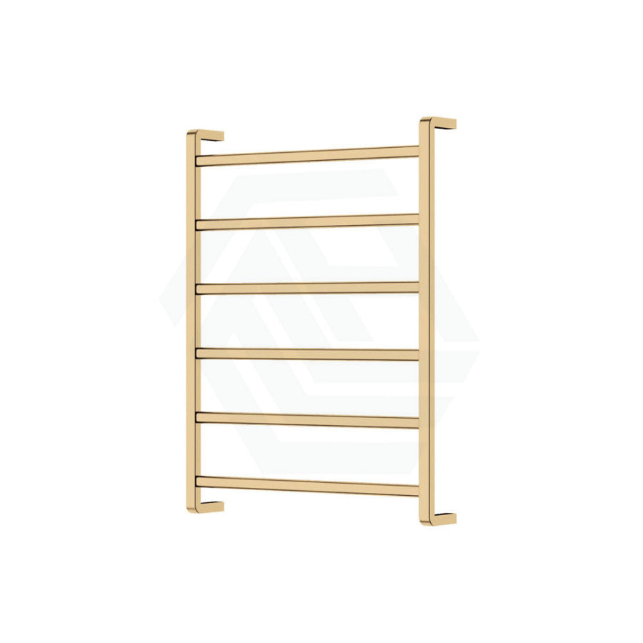 G#2(Gold) 600 X 800Mm Fienza Koko Heated Towel Rail 6 Square Bars Rails