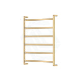 G#2(Gold) 600 X 800Mm Fienza Koko Heated Towel Rail 6 Square Bars Rails