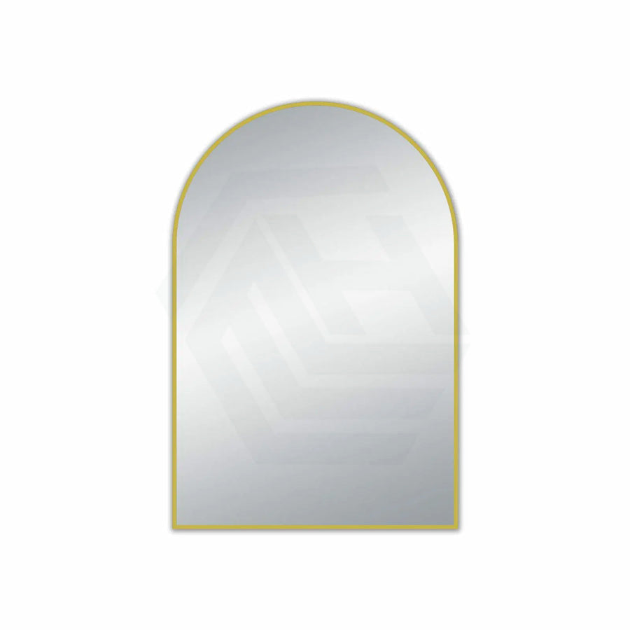 G#2(Gold) 600X900Mm Brushed Gold Aluminum Framed Arch Wall Mirror Vertical Or Horizontal Mirrors