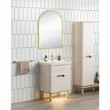 G#2(Gold) 600X900Mm Brushed Gold Aluminum Framed Arch Wall Mirror Vertical Or Horizontal Mirrors