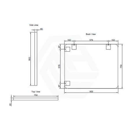 750/800/900/1200Mm Bathroom Brushed Nickel Framed Rectangle Mirror Wall Mounted Vertical/Horizontal