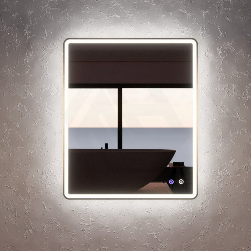 750/800/900/1200Mm Rectangle Gold Framed Led Mirror Touch Sensor Horizontal/Vertical Installation