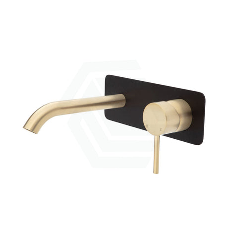 G#2(Gold) Fienza 160Mm Outlet Kaya Wall Basin/Bath Mixer With Spout Matt Black Brushed Gold Mixers