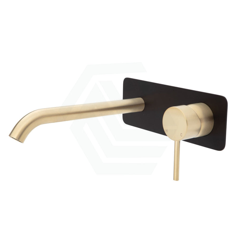 G#2(Gold) Fienza 200Mm Outlet Kaya Wall Basin/Bath Mixer With Spout Matt Black Brushed Gold Mixers