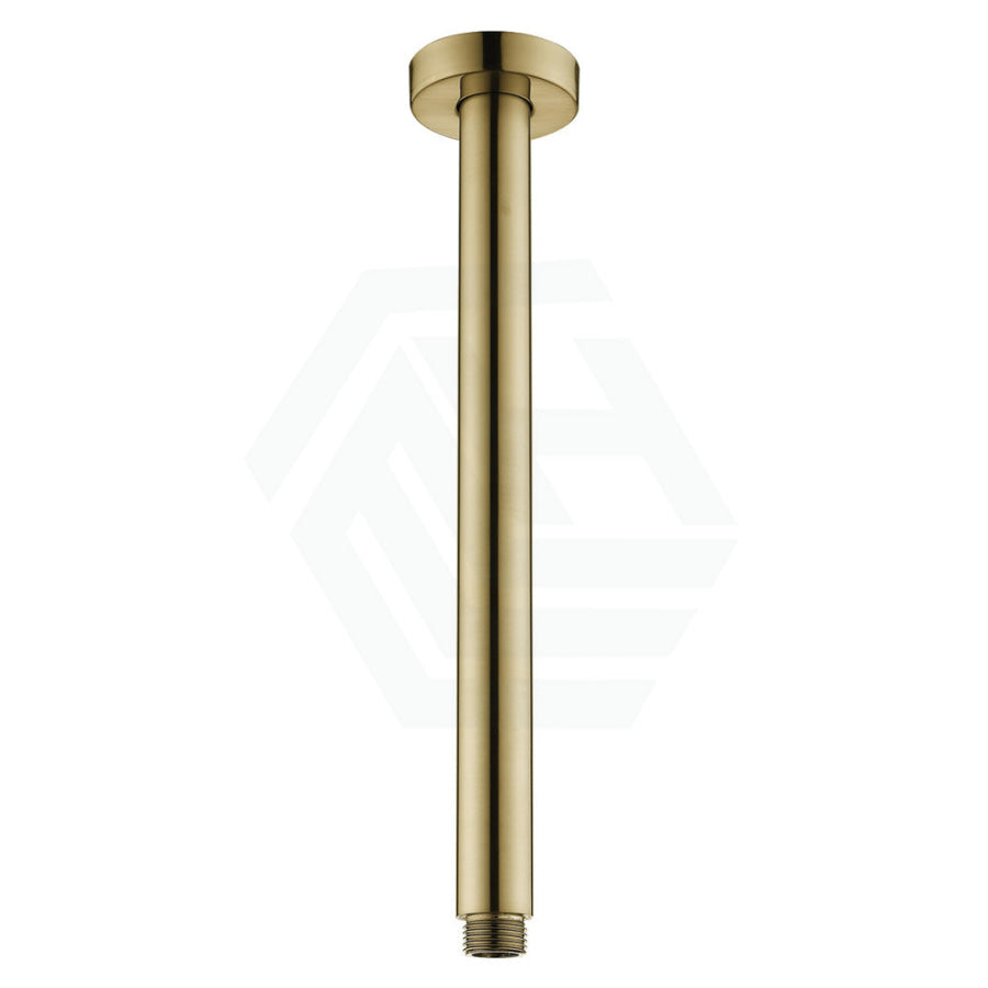 Fienza 300mm Round Urban Brass Ceiling Dropper