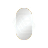 Fienza 450/600mm Urban Brass Framed Oval Wall Mirror