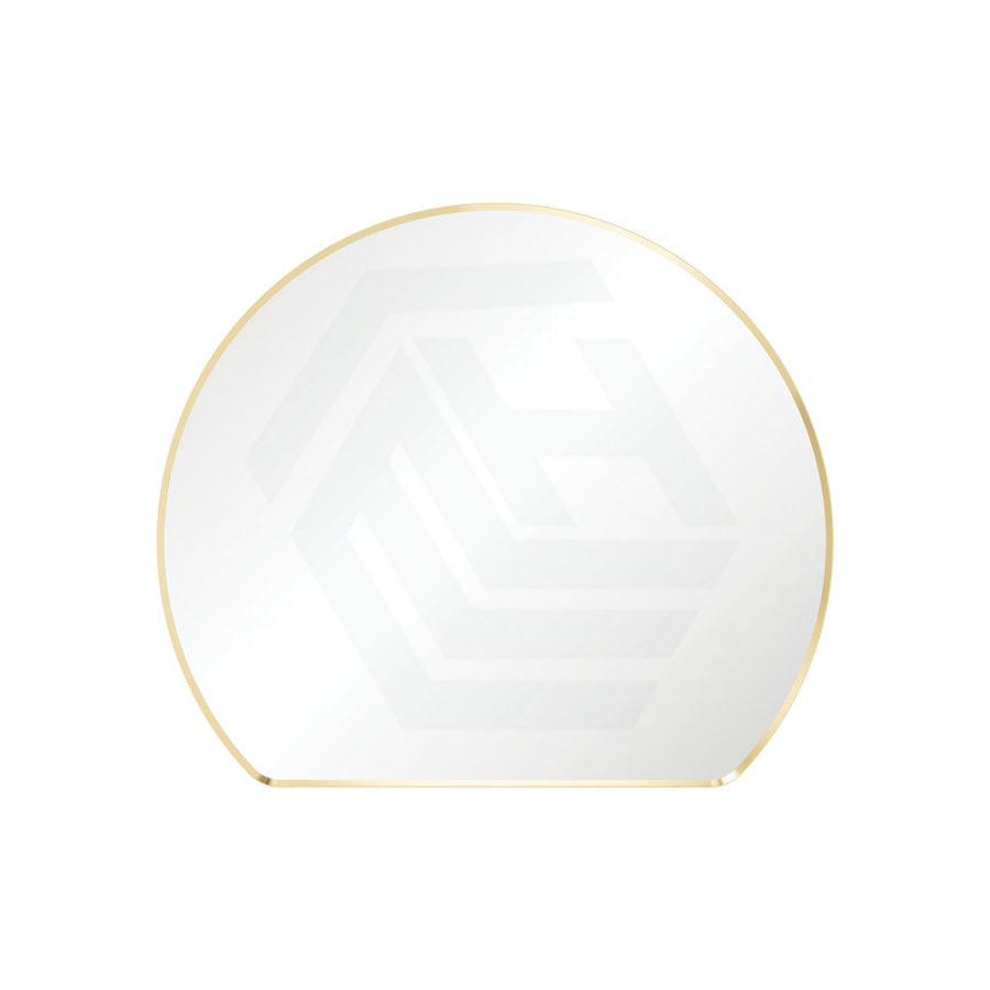 G#2(Gold) Fienza 690/800Mm Sunrise Round Urban Brass Special Shape Framed Wall Mirror Mirrors