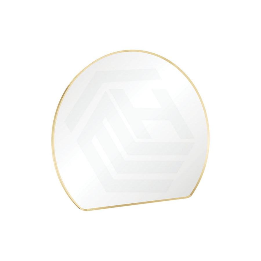 G#2(Gold) Fienza 690/800Mm Sunrise Round Urban Brass Special Shape Framed Wall Mirror Mirrors