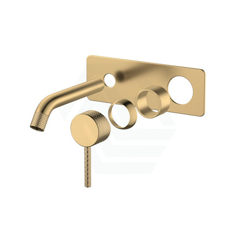 G#2(Gold) Fienza Axle 160/200Mm Outlet Urban Brass Basin/Bath Wall Mixer Dress Kit Only Soft Square