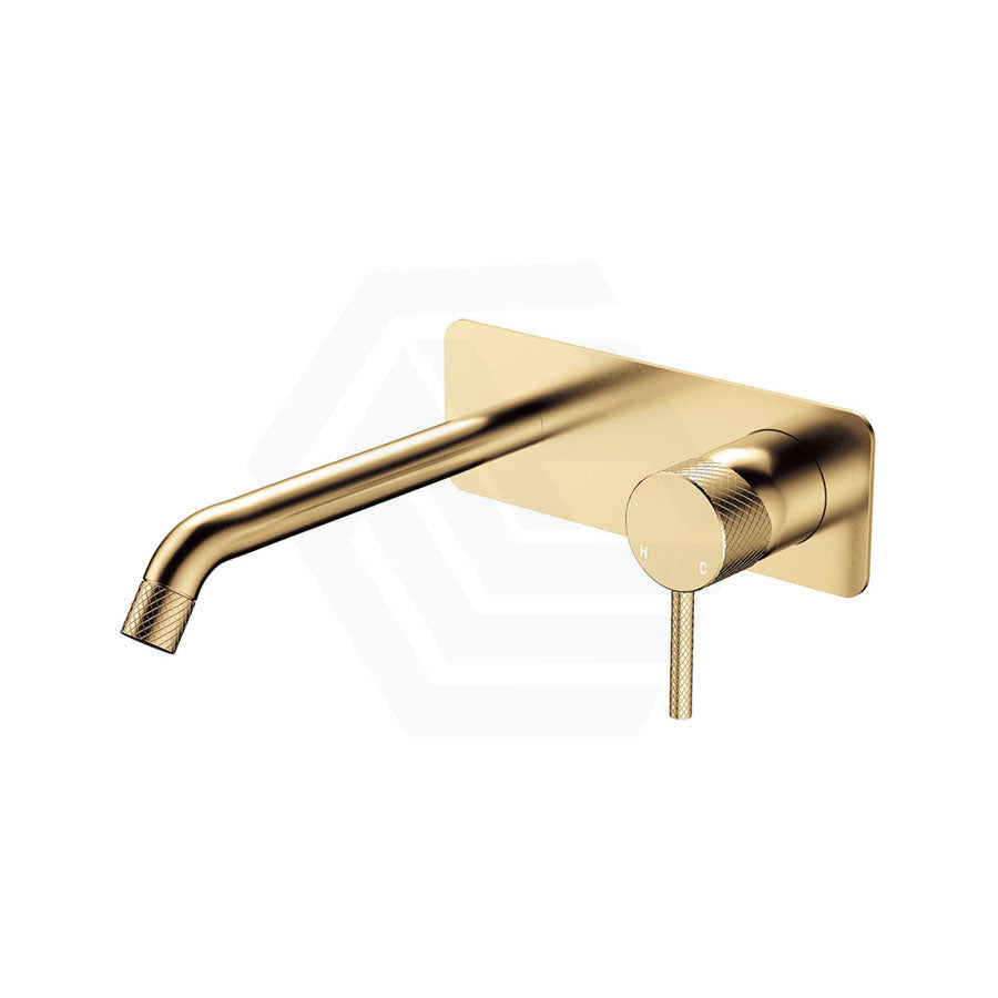 G#2(Gold) Fienza Axle 160/200Mm Outlet Urban Brass Basin/Bath Wall Mixer Dress Kit Only Soft Square