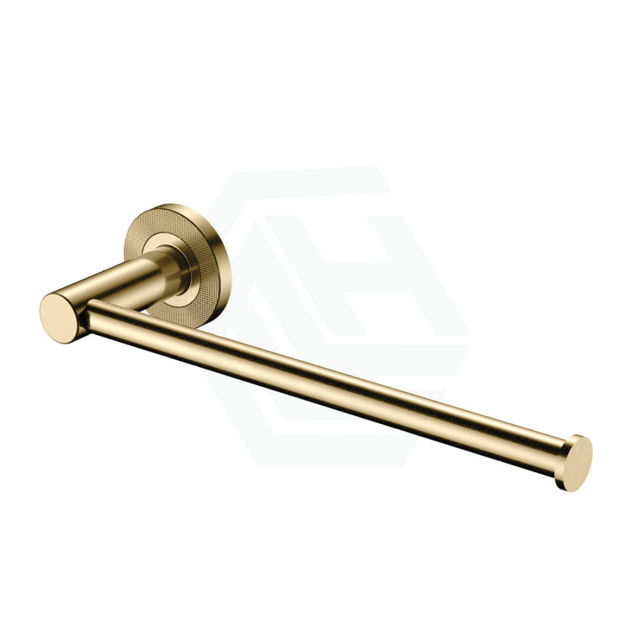 Fienza Axle Hand Towel Rail/Roll Holder Urban Brass Brushed Gold Holders