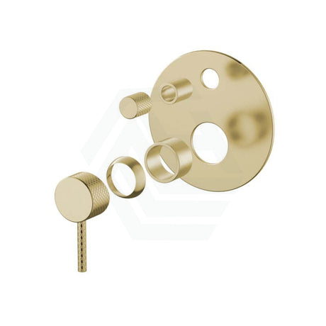 G#2(Gold) Fienza Axle Urban Brass Wall Diverter Mixer Dress Kit Only Large Round Plate