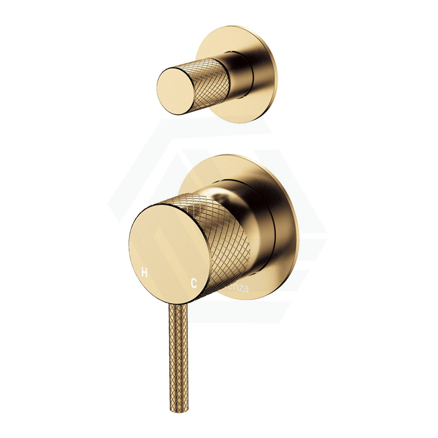 G#2(Gold) Fienza Axle Urban Brass Wall Diverter Mixer Dress Kit Only Small Round Plates Tap