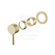 G#2(Gold) Fienza Axle Urban Brass Wall Mixer Dress Kit Only Small Round Plates