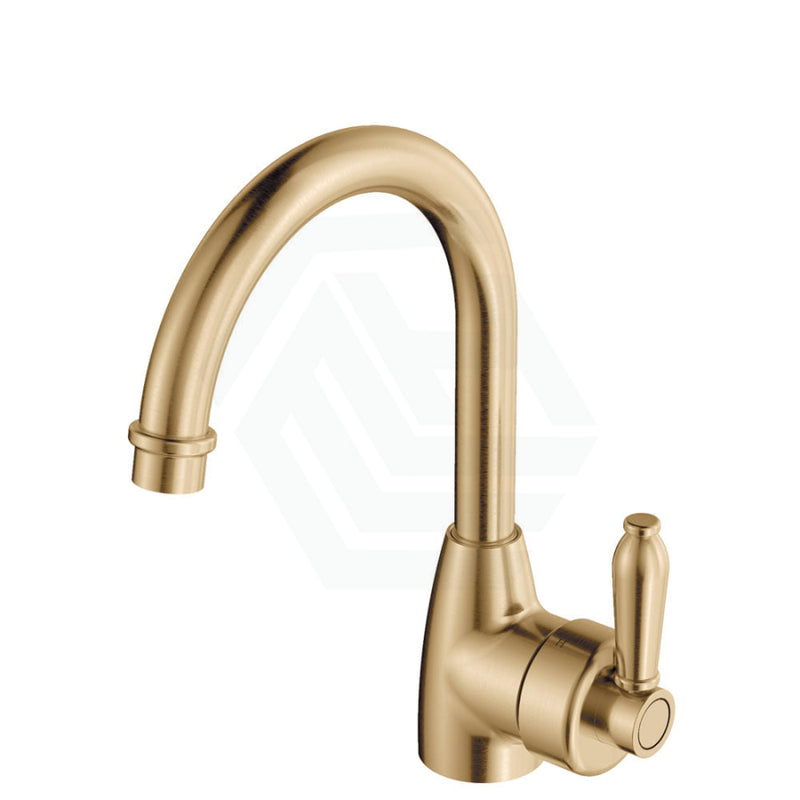 Eleanor Urban Brass Gooseneck Basin Mixer