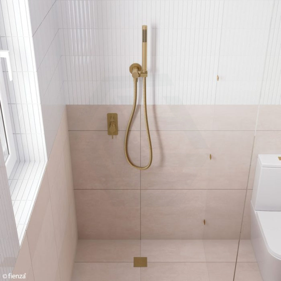 G#2(Gold) Fienza Isabella Urban Brass Hand Shower With Round Plate Handheld Sets