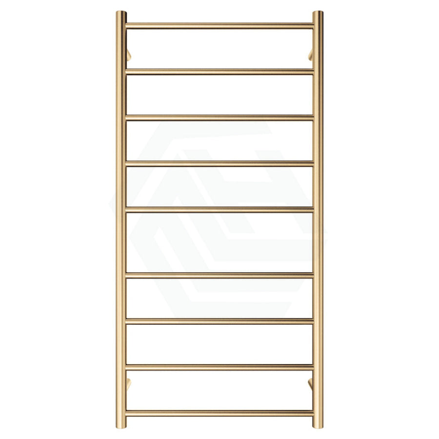 Fienza Isabella Urban Brass Heated Towel Rail 600 X 1200Mm 9 Bars Rails