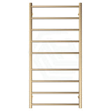 Fienza Isabella Urban Brass Heated Towel Rail 600 X 1200Mm 9 Bars Rails