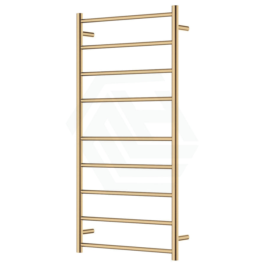 Fienza Isabella Urban Brass Heated Towel Rail 600 X 1200Mm 9 Bars Rails