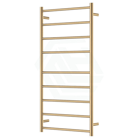 Fienza Isabella Urban Brass Heated Towel Rail 600 X 1200Mm 9 Bars Rails