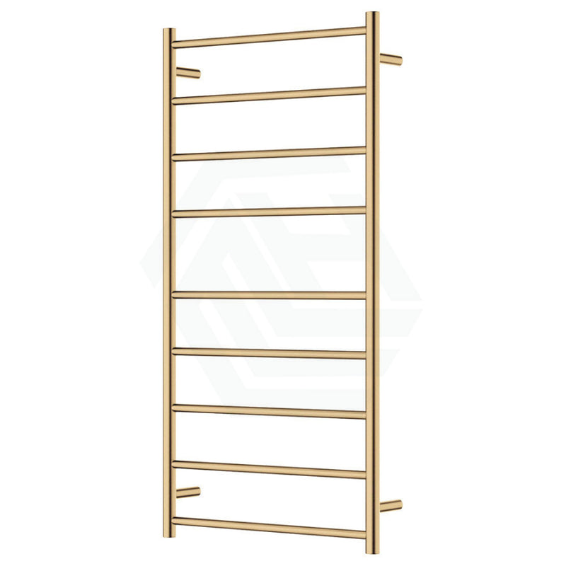 Fienza Isabella Urban Brass Heated Towel Rail 600 X 1200Mm 9 Bars Rails