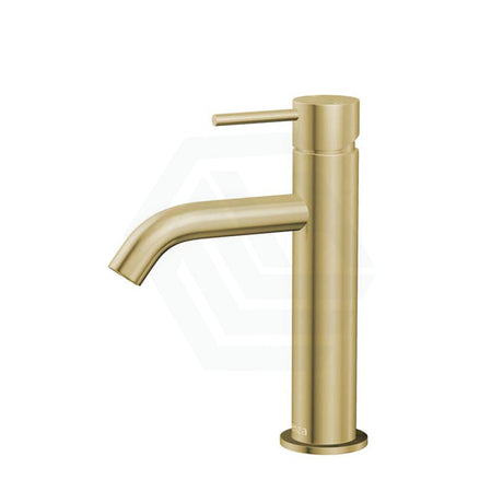 G#2(Gold) Fienza Kaya Curved Basin Mixer Multi-Colour Brushed Gold Short Mixers