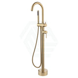 G#2(Gold) Fienza Kaya Floor Mounted Bath Mixer With Hand Shower Urban Brass Round Mixers