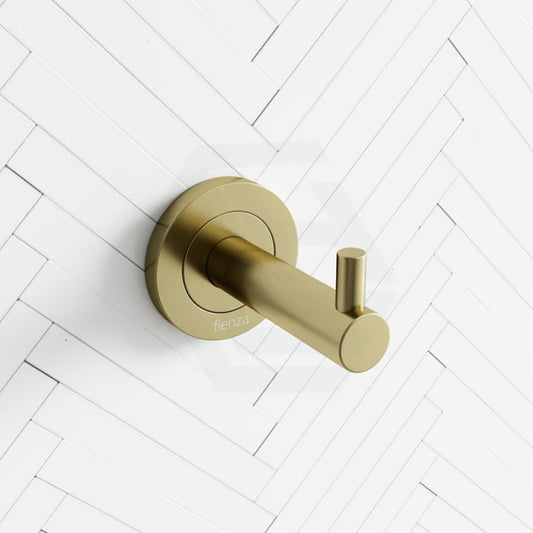 G#2(Gold) Fienza Kaya Robe Hook Urban Brass Brushed Gold Hooks